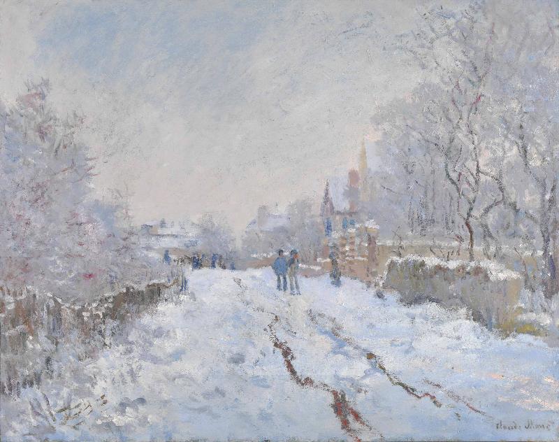 Claude Monet Snow at Argenteuil China oil painting art